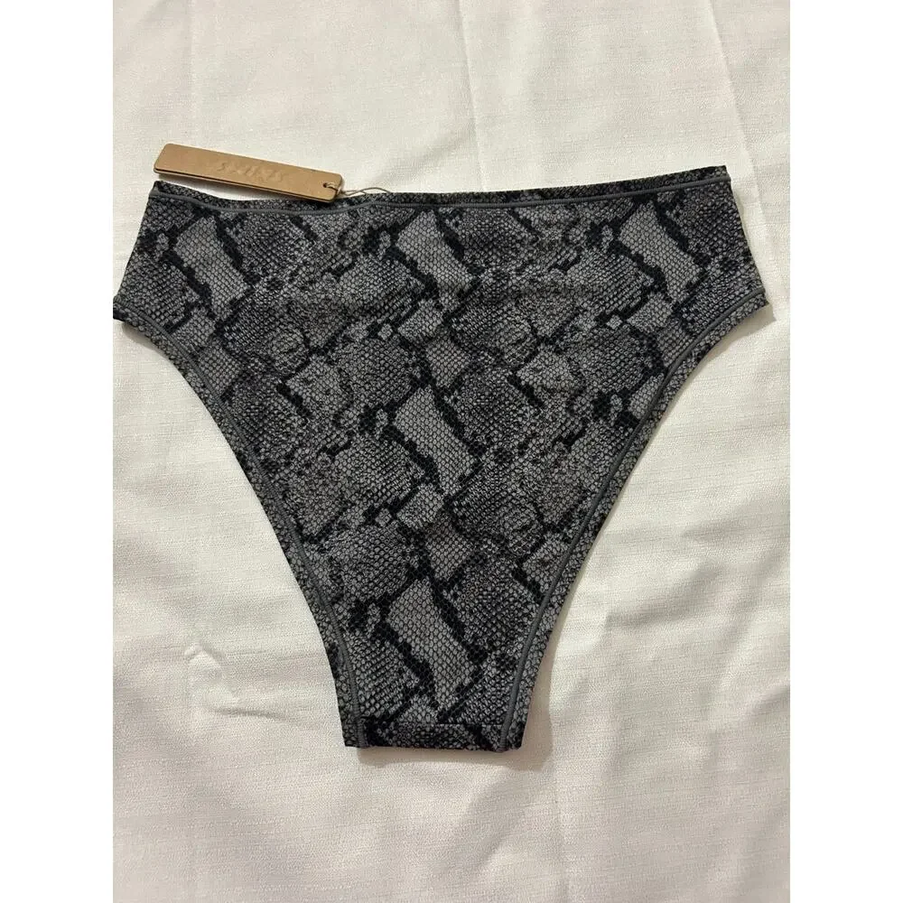 Fits Everybody Cheeky Brief Shadow Snake Print Size XL